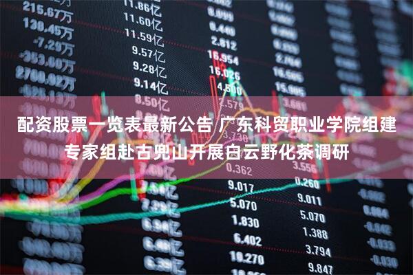 配资股票一览表最新公告 广东科贸职业学院组建专家组赴古兜山开展白云野化茶调研
